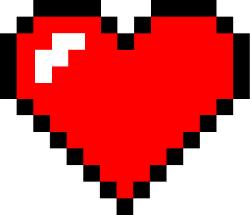 Pixel Heart Illustration